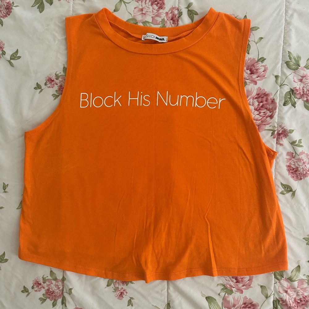 Fashion Nova”Block his number”Top